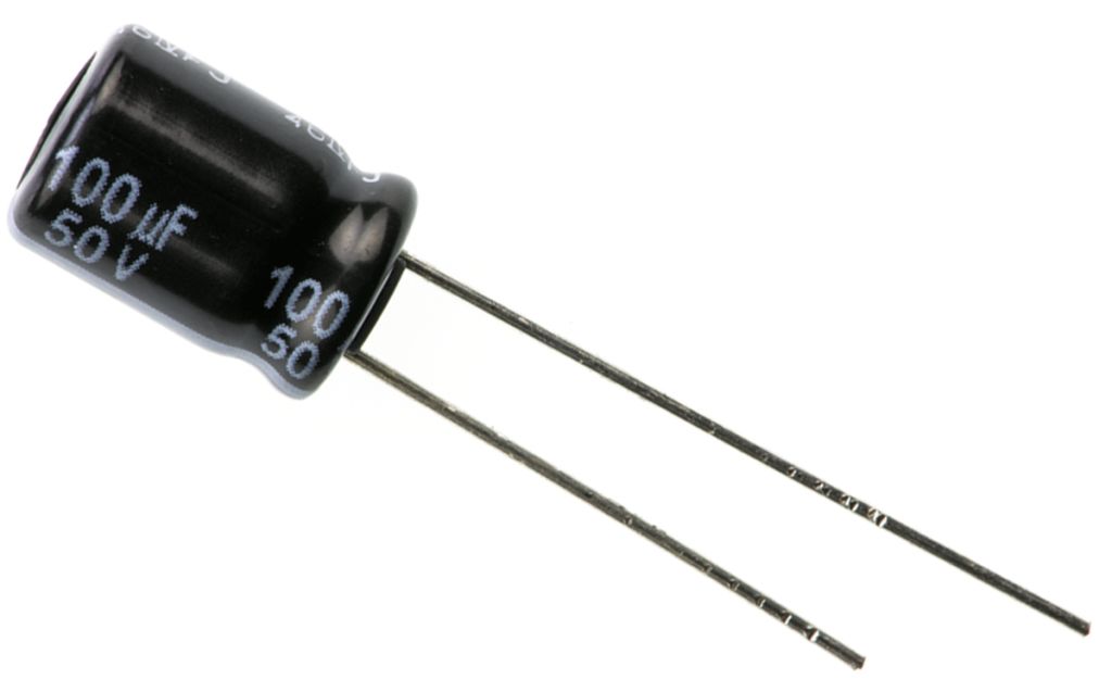 CAPACITOR 100uF 50V